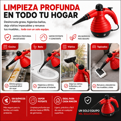 VaporForce Pro™ — Limpiador a Vapor sin Esfuerzo