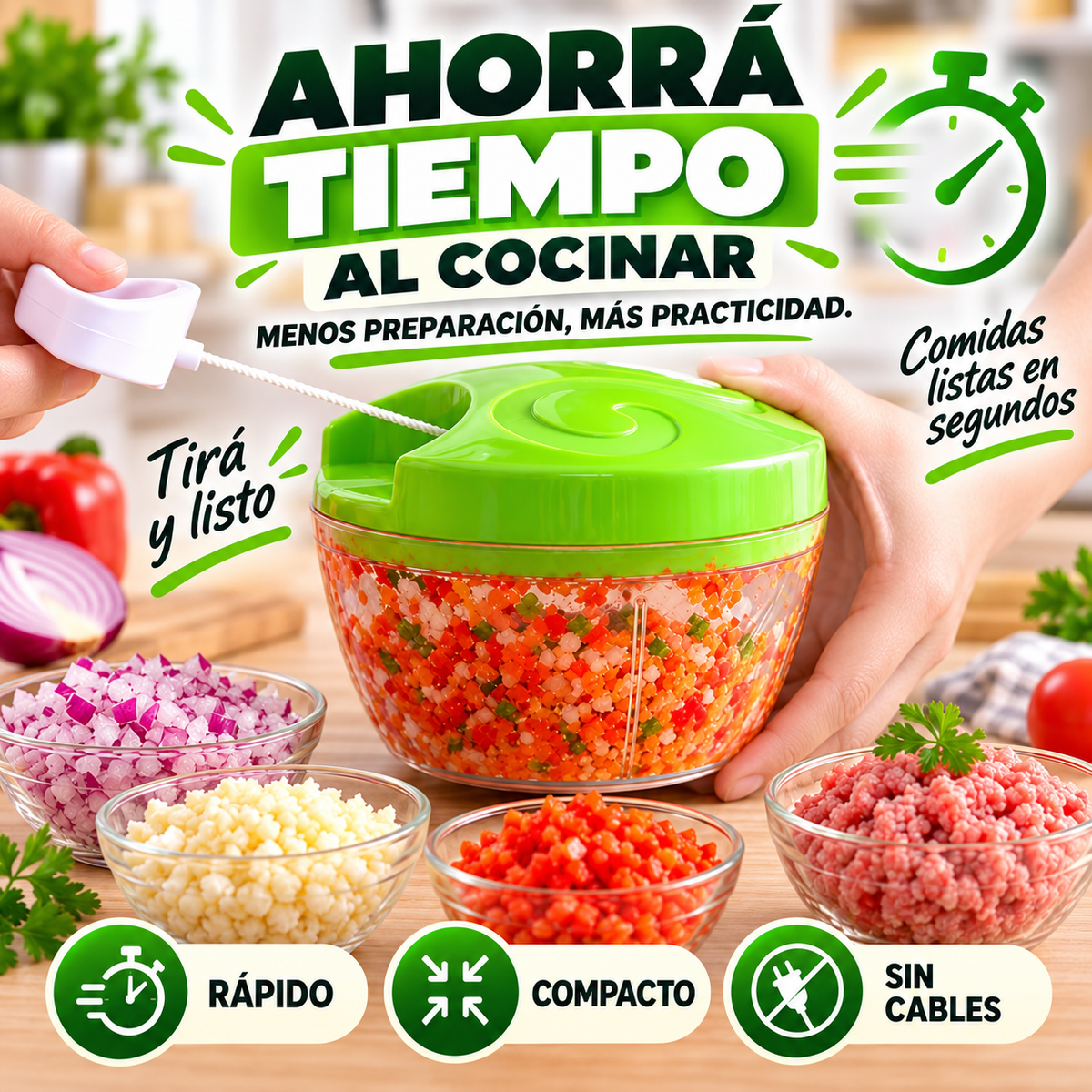 PicaFlex™ | Picador de Alimentos Manual