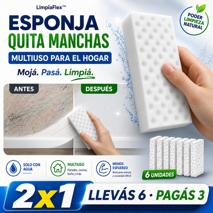 LimpiaFlex™ | Esponja Quita Manchas Multiuso para el Hogar