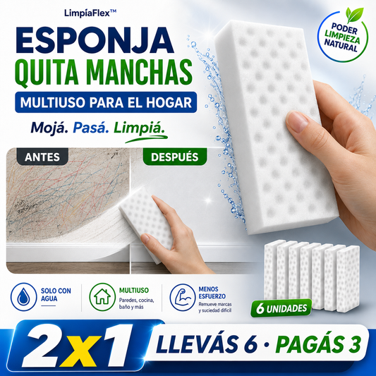 LimpiaFlex™ | Esponja Quita Manchas Multiuso para el Hogar