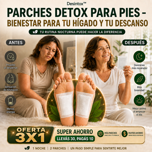 Desintox™ | Parches Detox para Pies – Bienestar para tu Hígado y tu Descanso