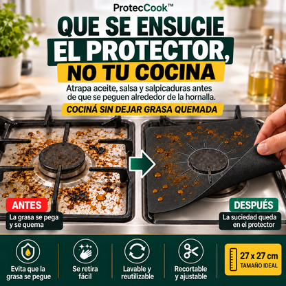 ProtecCook PREMIUM™ | Protector Antigrasa para Hornallas
