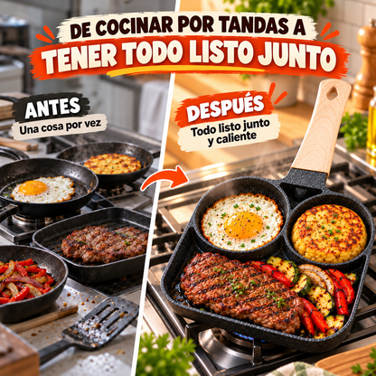 DuoCook™ | Sartén Multifunción Antiadherente 3 en 1