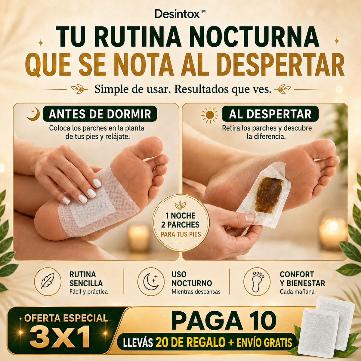 Desintox™ | Parches Detox para Pies – Bienestar para tu Hígado y tu Descanso