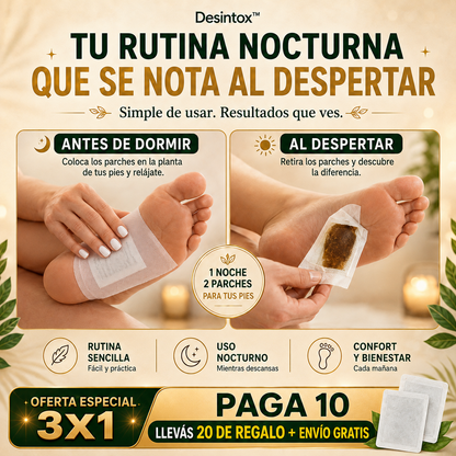 Desintox™ | Parches Detox para Pies – Bienestar para tu Hígado y tu Descanso