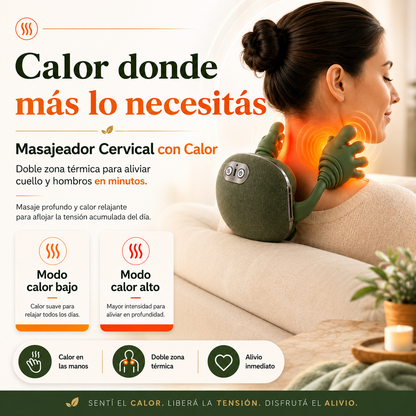 AliviaPro™ | Masajeador Cervical con Calor