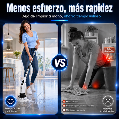 GiroClean™ | Cepillo Eléctrico 9 en 1 | Limpiá sin esfuerzo