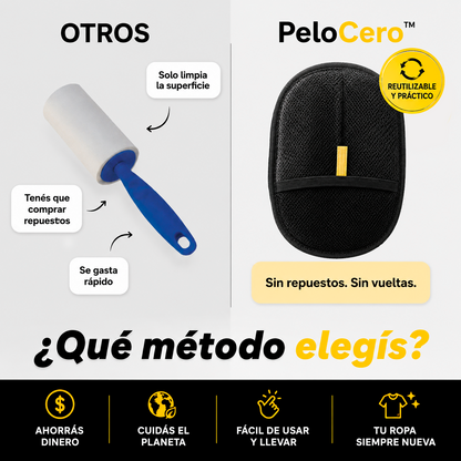PeloCero™ | Removedor Reutilizable | Elimina Pelos de Mascotas en Minutos