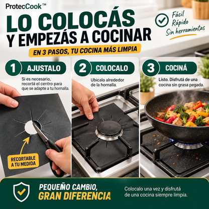 ProtecCook PREMIUM™ | Protector Antigrasa para Hornallas