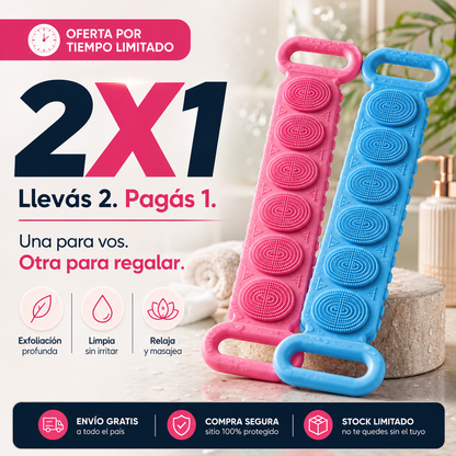 ClearBack™ | Cepillo Exfoliante Anti-Granitos para tu Espalda