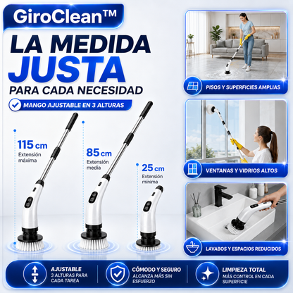 GiroClean™ | Cepillo Eléctrico 9 en 1 | Limpiá sin esfuerzo