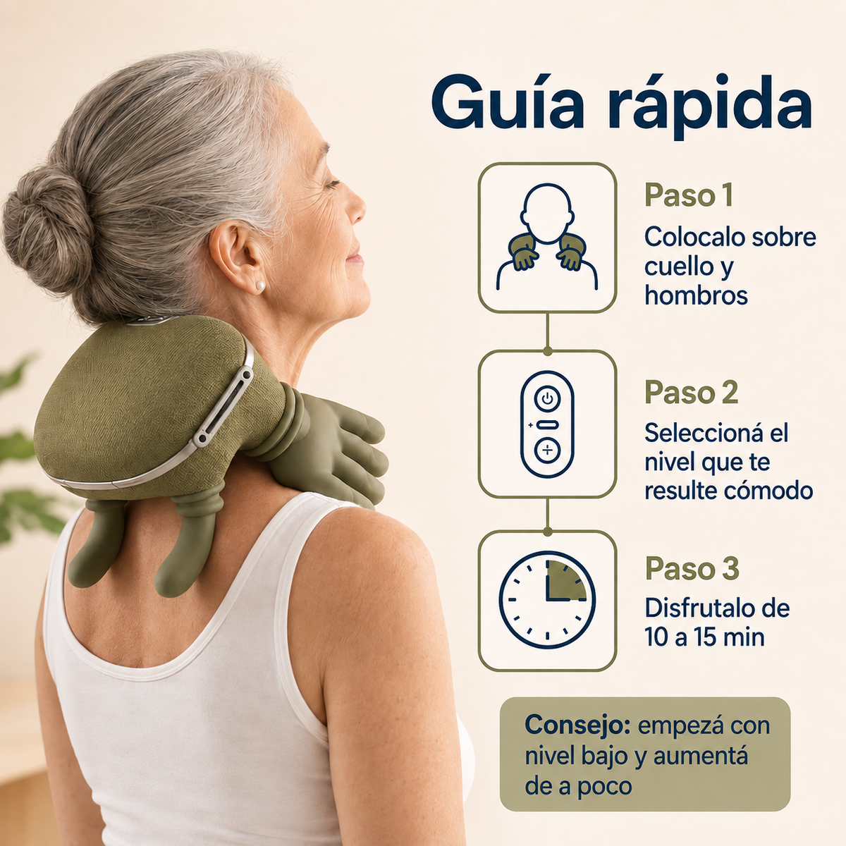 AliviaPro™ | Masajeador Cervical con Calor