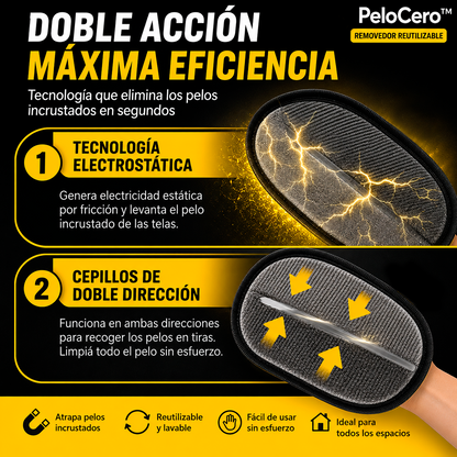 PeloCero™ | Removedor Reutilizable | Elimina Pelos de Mascotas en Minutos
