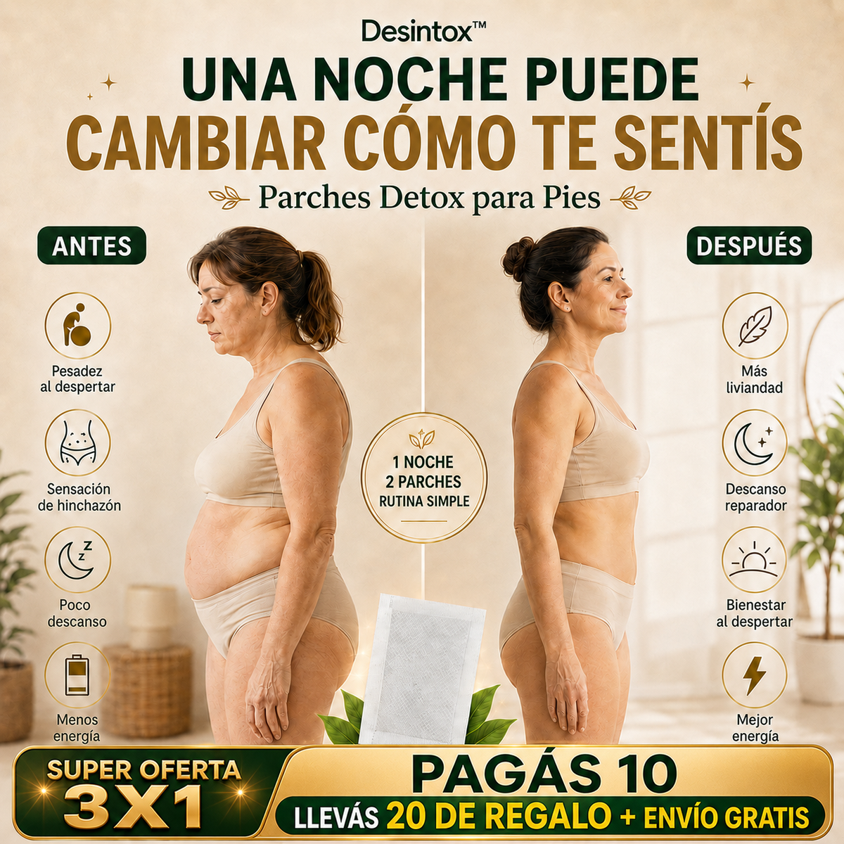 Desintox™ | Parches Detox para Pies – Bienestar para tu Hígado y tu Descanso