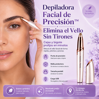 Depiladora Facial de Precisión™ | Elimina el Vello Sin Tirones